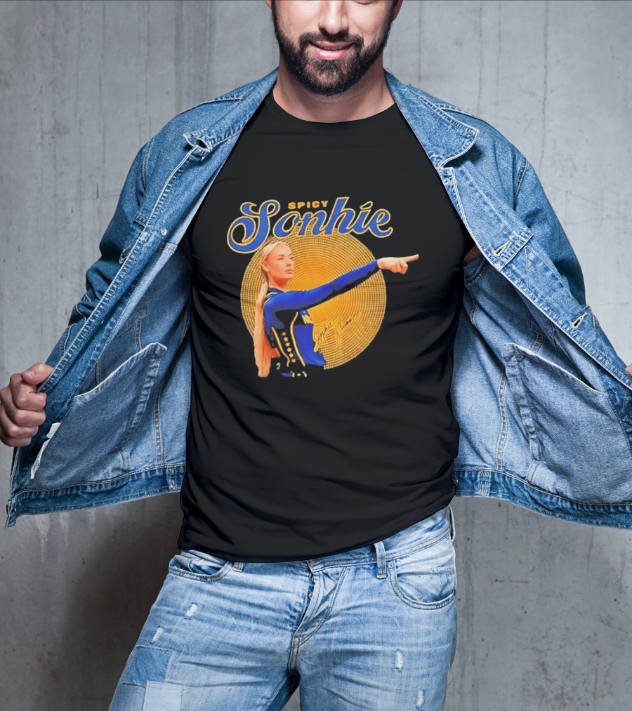 Spicy Sonhie Sophie Cunningham Signature Indiana Fever Basketball T-Shirt