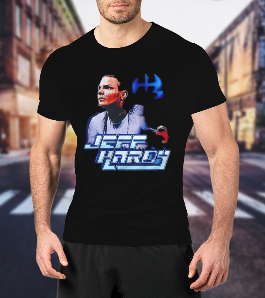 Jeff Hardy WWE Superstar Blue And Red T-Shirt