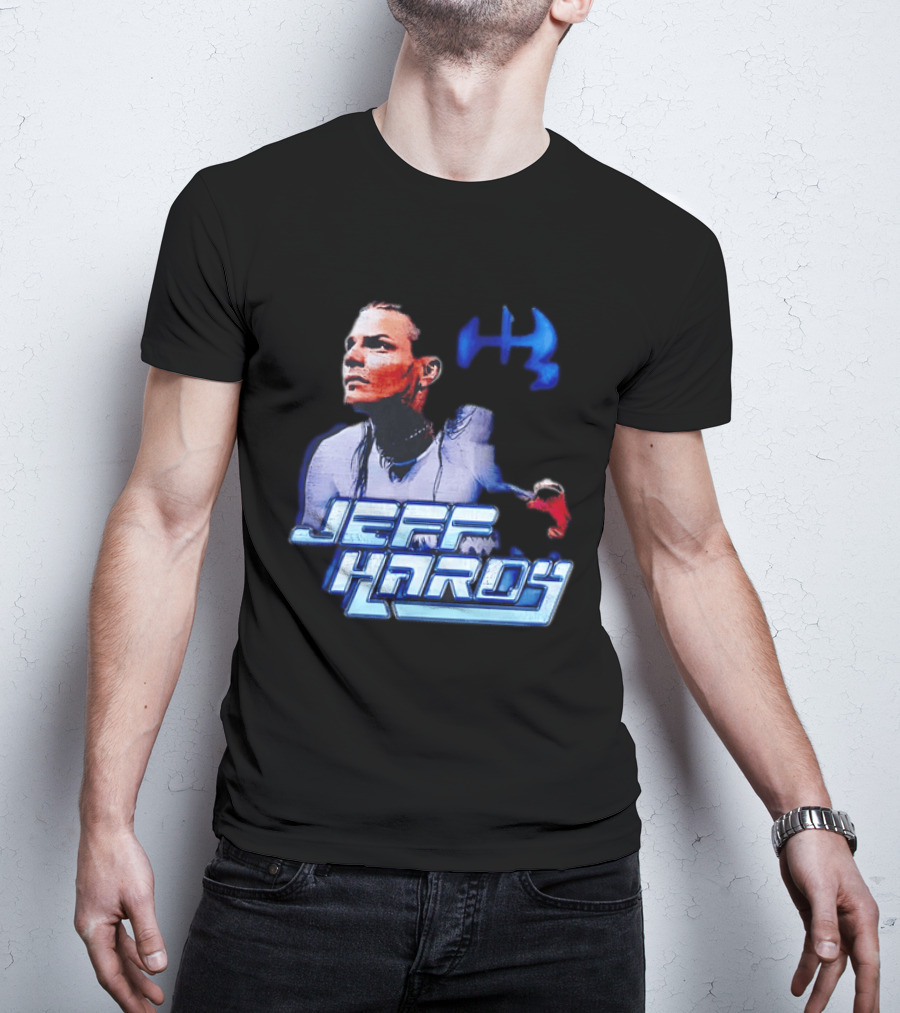 Jeff Hardy WWE Superstar Blue And Red T-Shirt