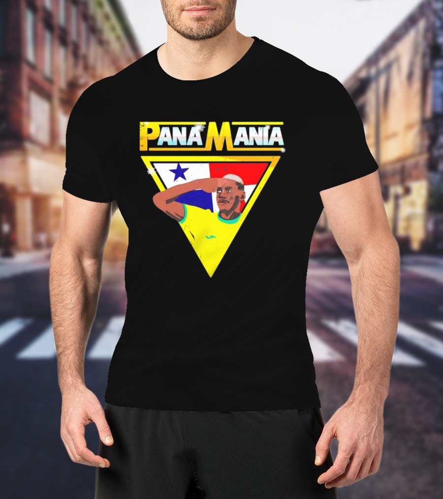 Pana Mania José Córdoba Salute Panama Flag Triangle T-Shirt