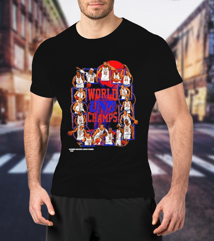 New York Knicks World Champs UND Basketball Players Team T-Shirt