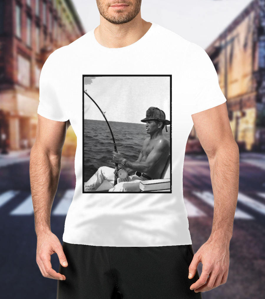 Paul Newman Fishing Wrk Hrd Ply Hrd HARRISON1973 T-Shirt