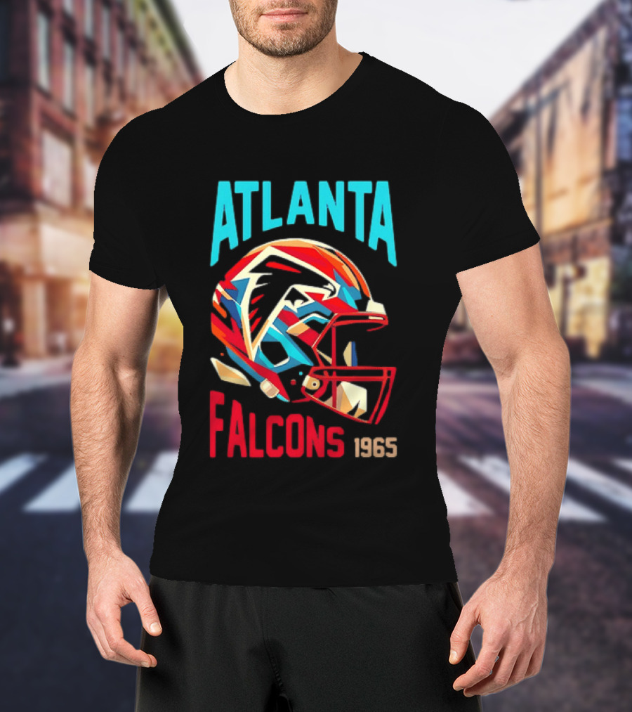 Atlanta Falcons 1965 Helmet Vintage Football Team T-Shirt