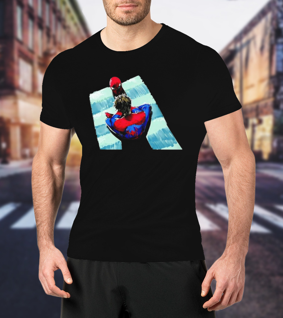 Spider Man Peter Parker Marvel Cinematic Universe Dual Perspective T-Shirt