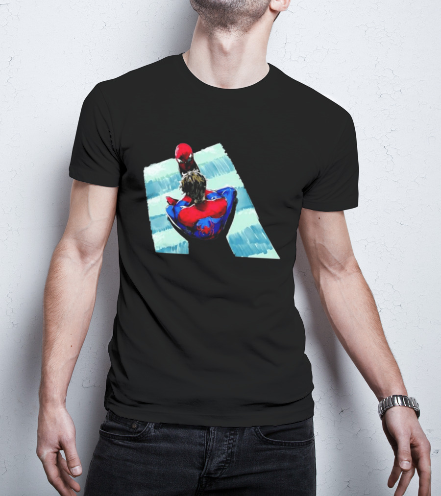 Spider Man Peter Parker Marvel Cinematic Universe Dual Perspective T-Shirt