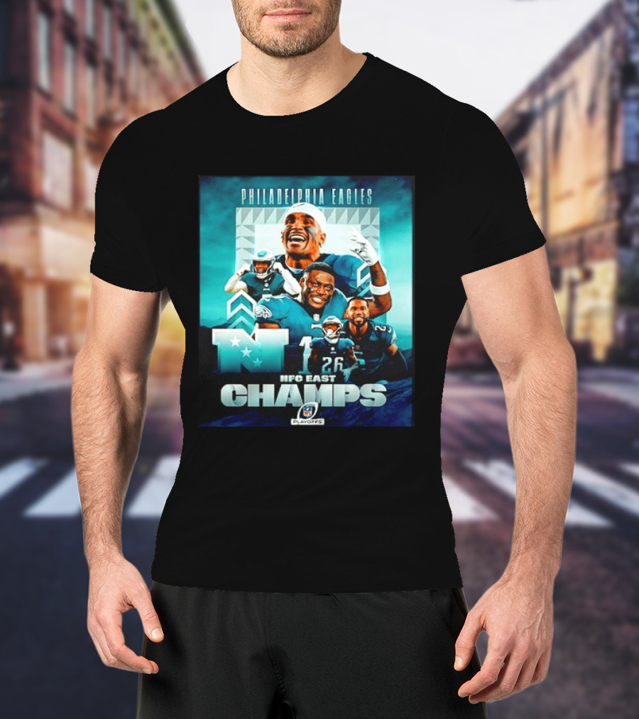 Philadelphia Eagles NFC East Champs 2022 Playoffs T-Shirt
