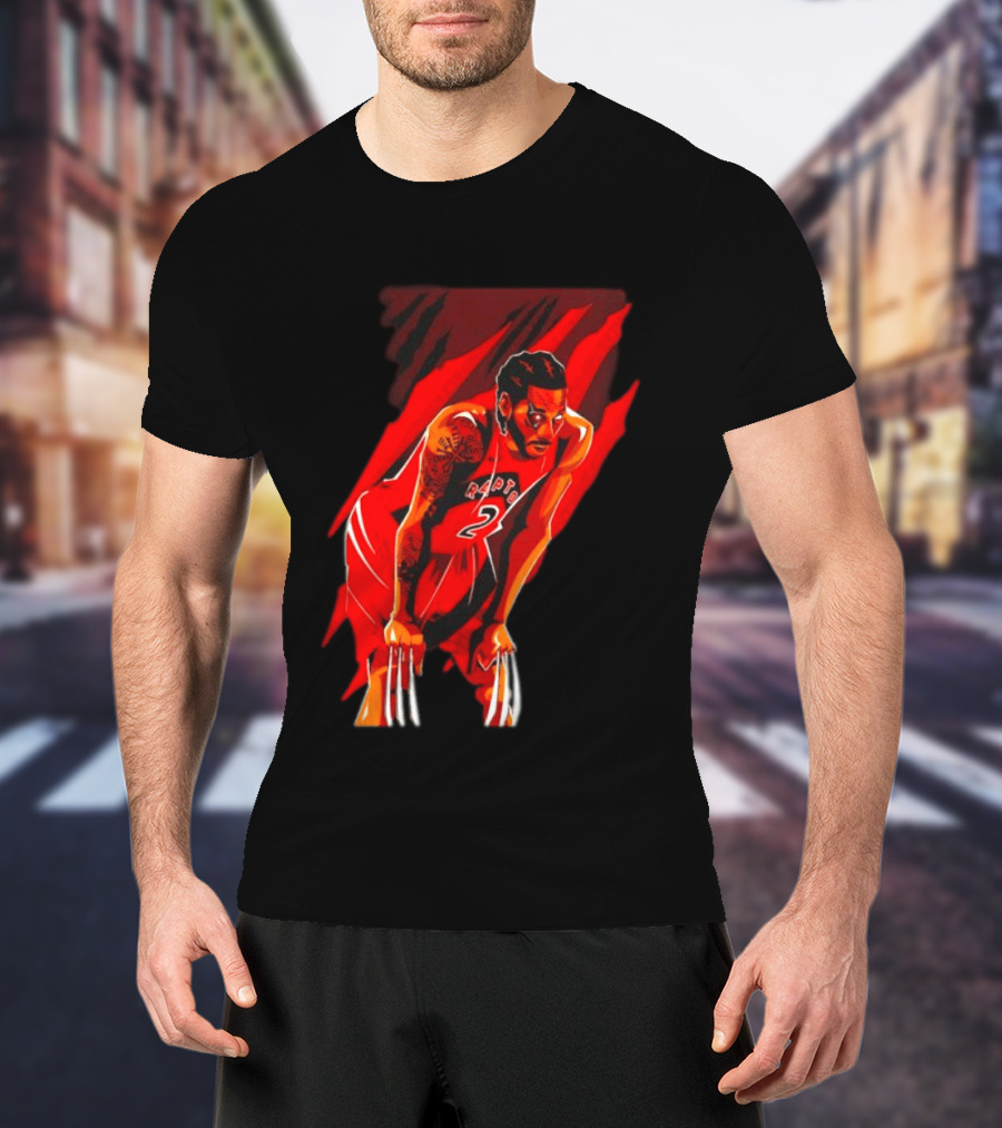 Kawhi Leonard Wolverine Claws Toronto Raptors 2 Jersey Return T-Shirt