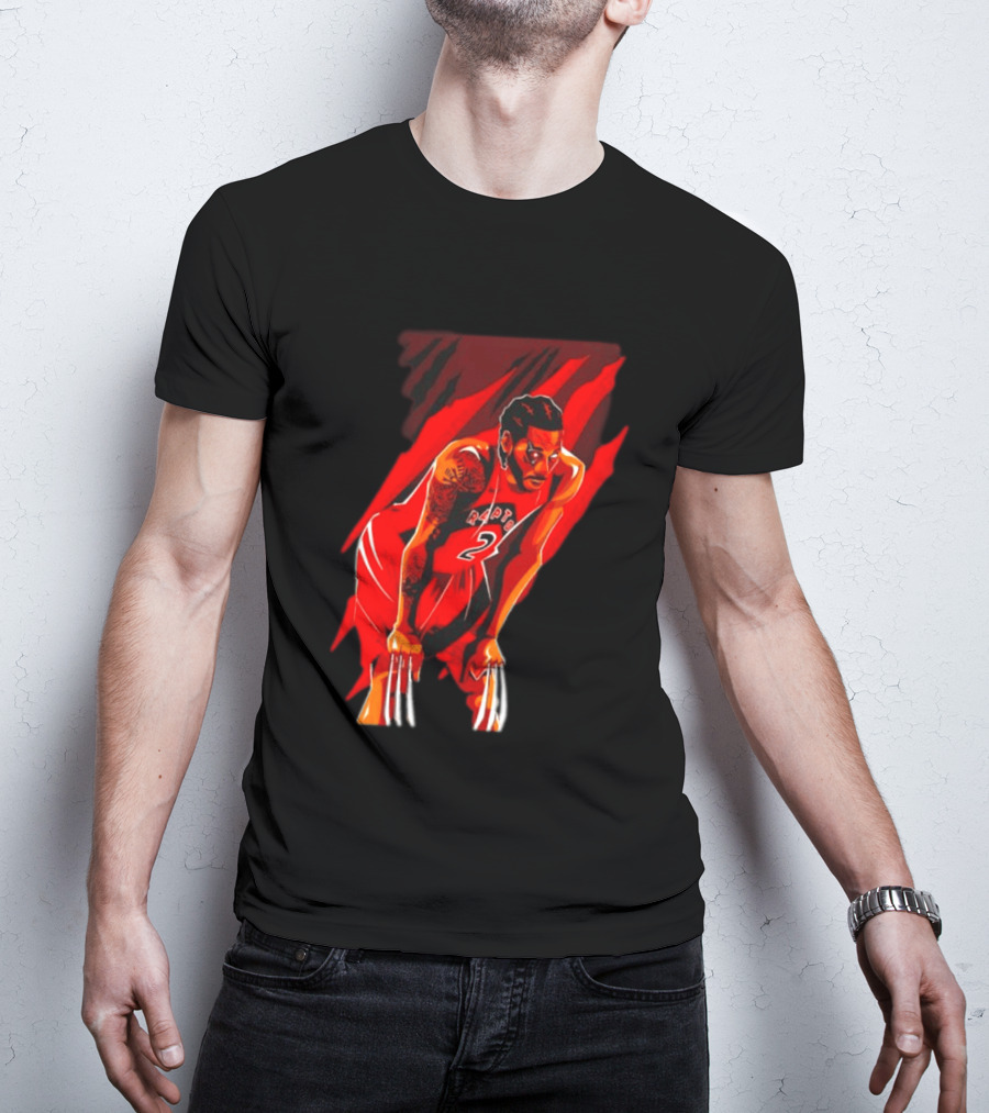 Kawhi Leonard Wolverine Claws Toronto Raptors 2 Jersey Return T-Shirt