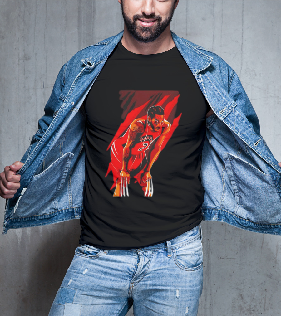 Kawhi Leonard Wolverine Claws Toronto Raptors 2 Jersey Return T-Shirt