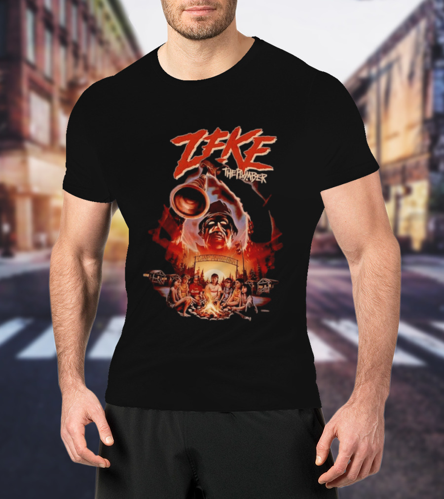Zeke The Plumber Camp Anawanna Salute Your Shorts Horror Movie Mashup T-Shirt