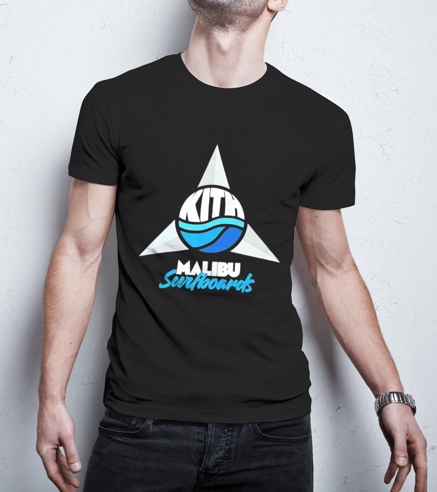 Kith Malibu Surfboards Triangular Wave Aesthetic T-Shirt