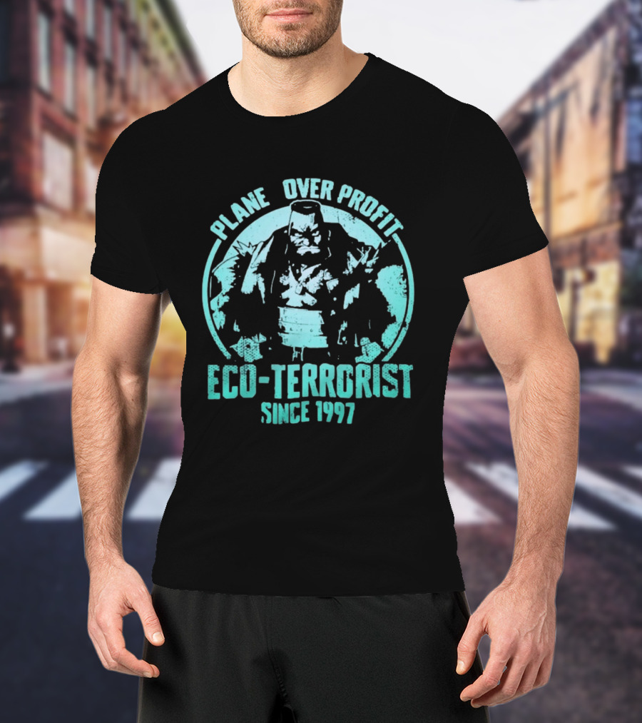 Planet Over Profit Eco Terrorist Since 1997 Climate Activist T-Shirt