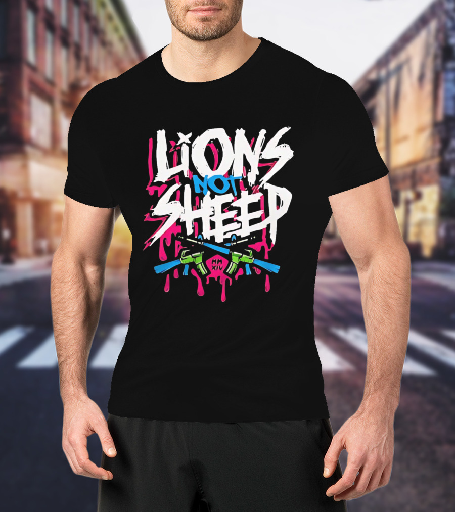 Lions Not Sheep MM XIV AR 15 Rifles T-Shirt