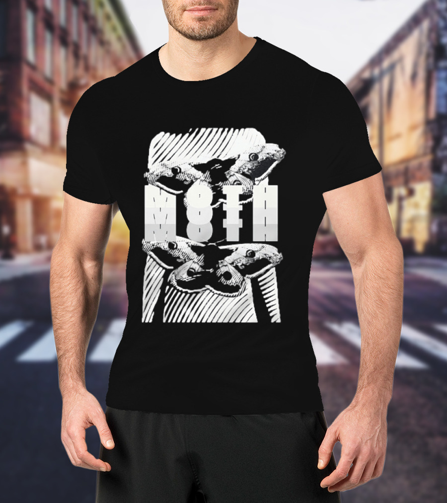 Moth Wings Reflective Optical Illusion T-Shirt