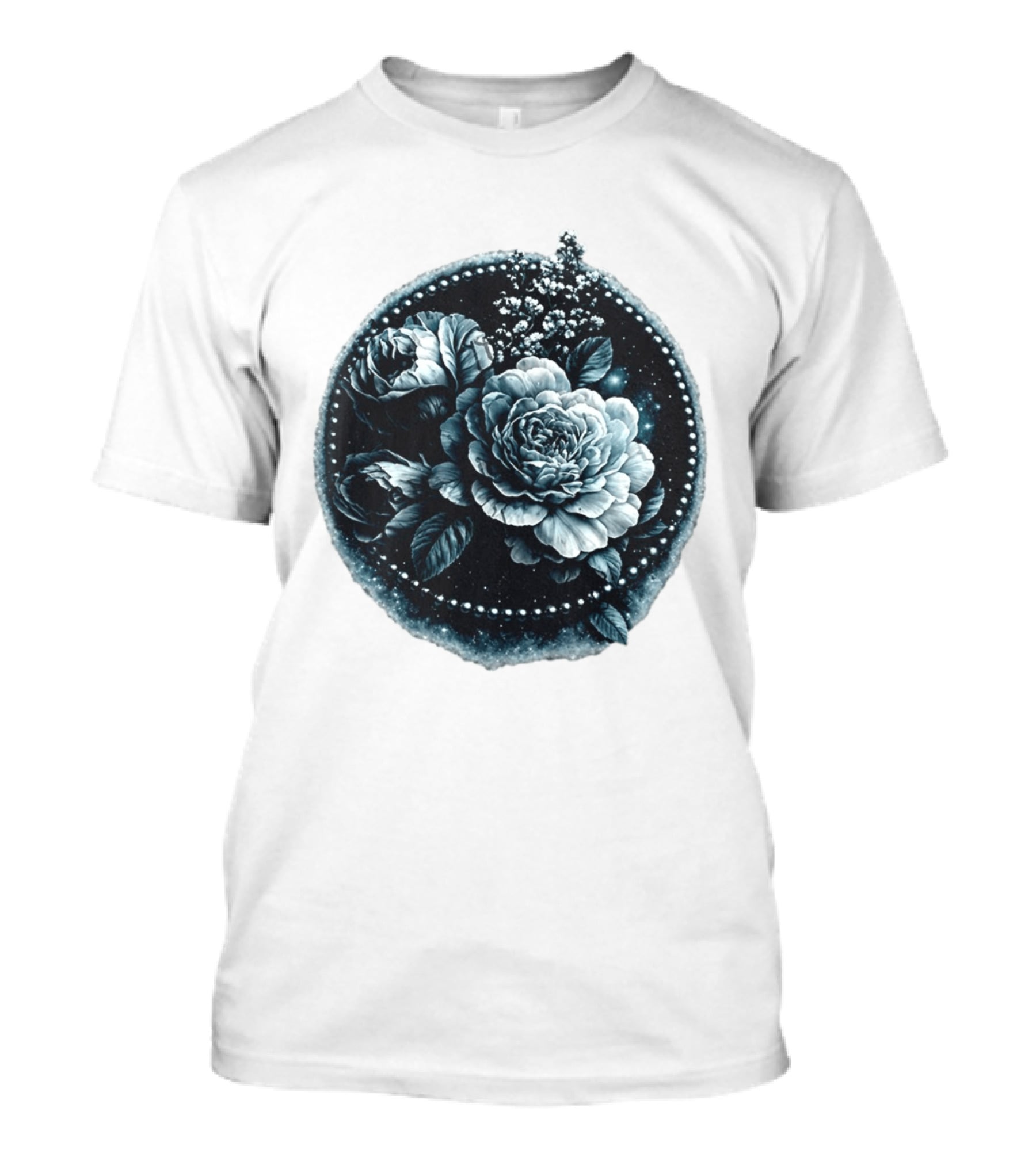 Cape Fear Nevaeh Valentine Floral Muscle Peonies T-Shirt