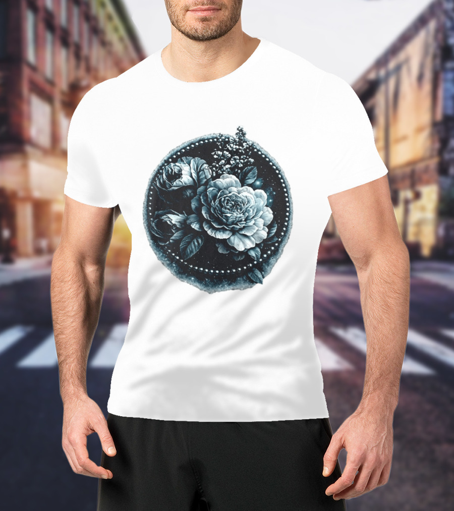 Cape Fear Nevaeh Valentine Floral Muscle Peonies T-Shirt