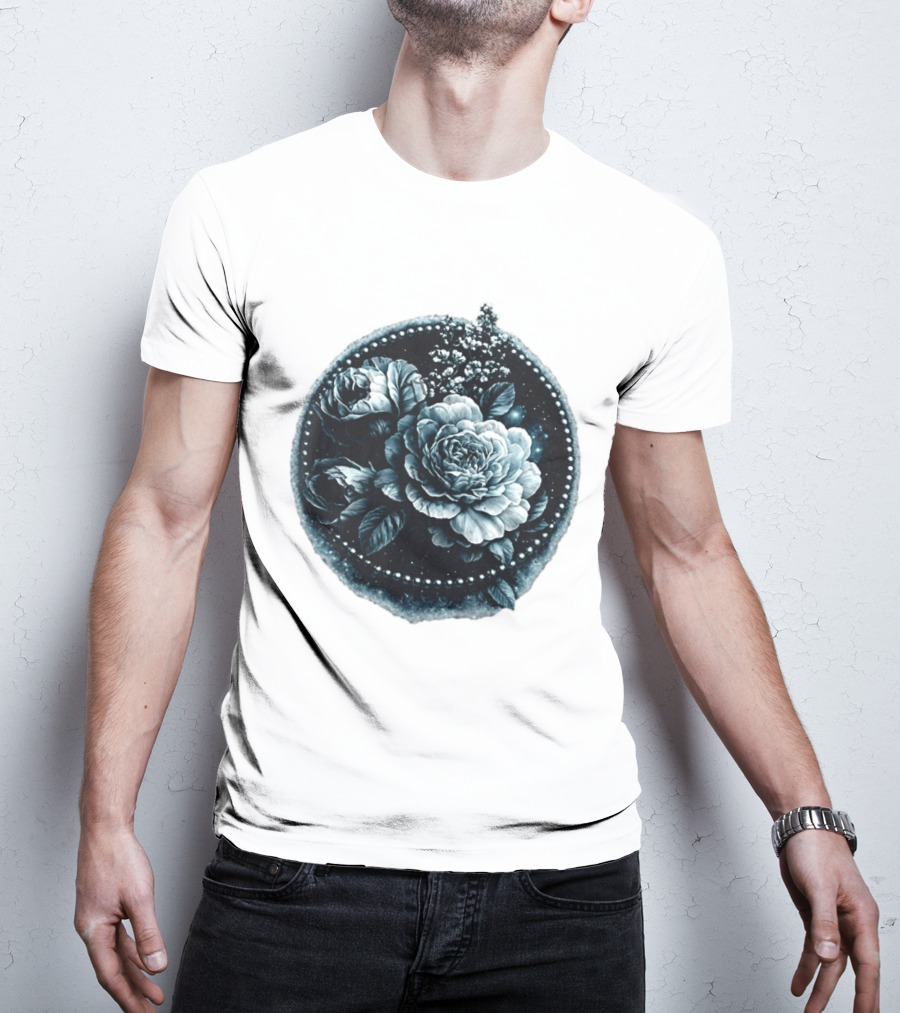 Cape Fear Nevaeh Valentine Floral Muscle Peonies T-Shirt