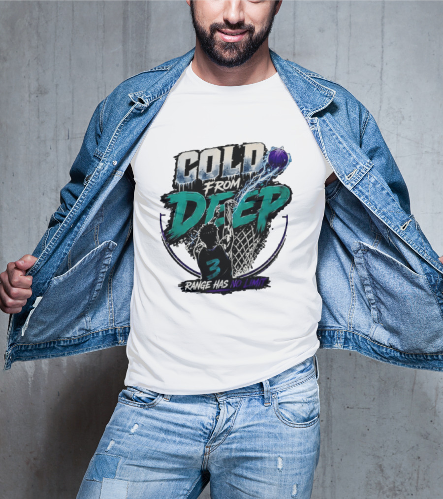 Cold From Deep Range Has No Limit Basketball 3 T-Shirt