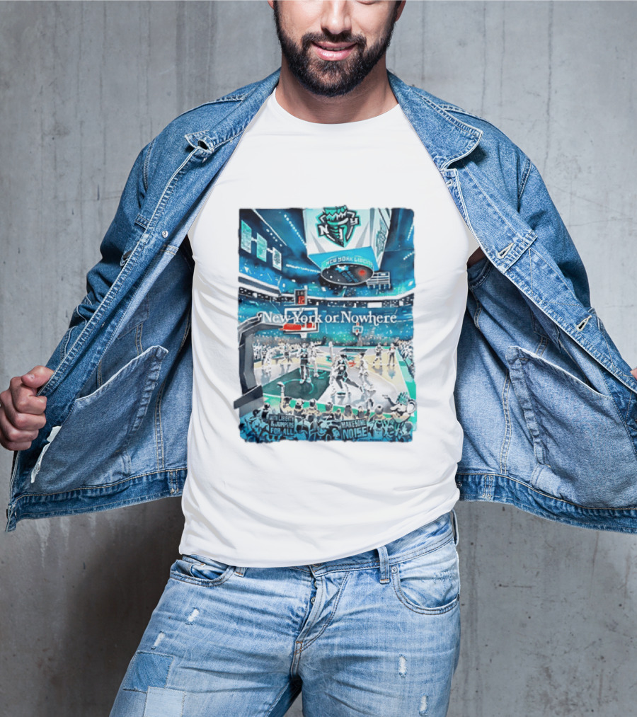 Gavin Snider New York Liberty Basketball New York Or Nowhere Stadium Scene T-Shirt