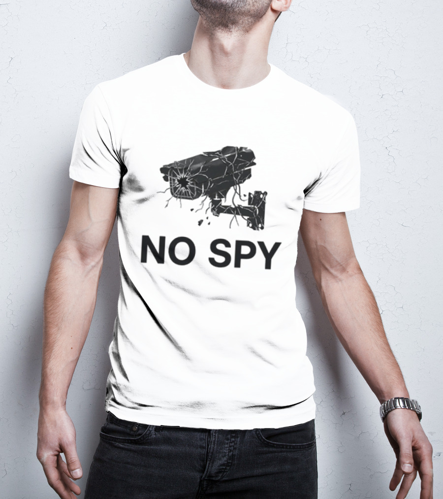 No Spy Surveillance Camera Privacy Anti Surveillance Gadsden Flag T-Shirt