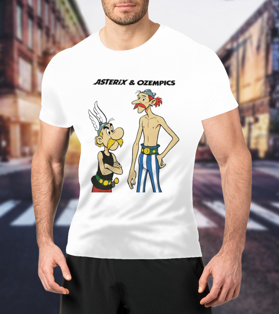 Asterix And Ozempics Thin Obelix Comic T-Shirt