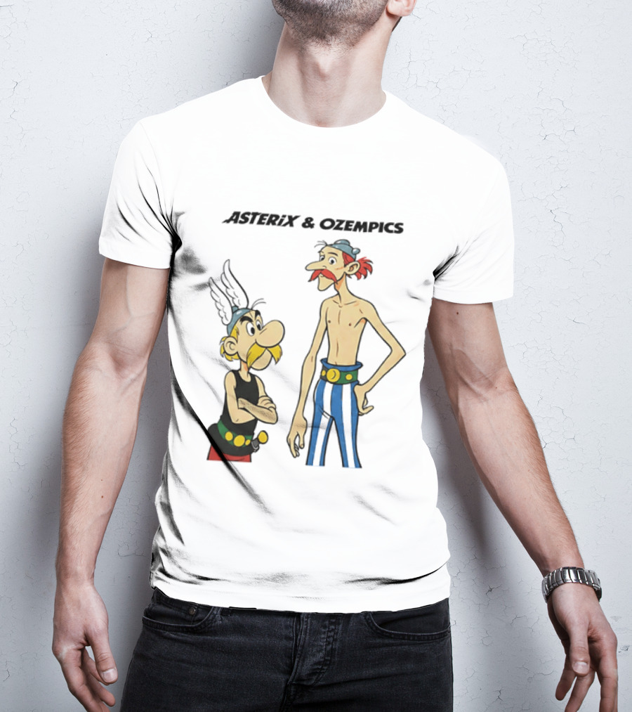 Asterix And Ozempics Thin Obelix Comic T-Shirt