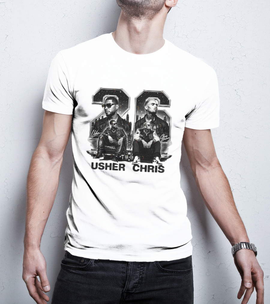 Usher Chris 26 R&B Music URCB Signatures T-Shirt