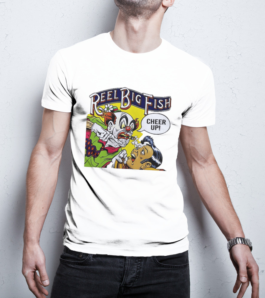 Reel Big Fish Cheer Up Clown Comic T-Shirt
