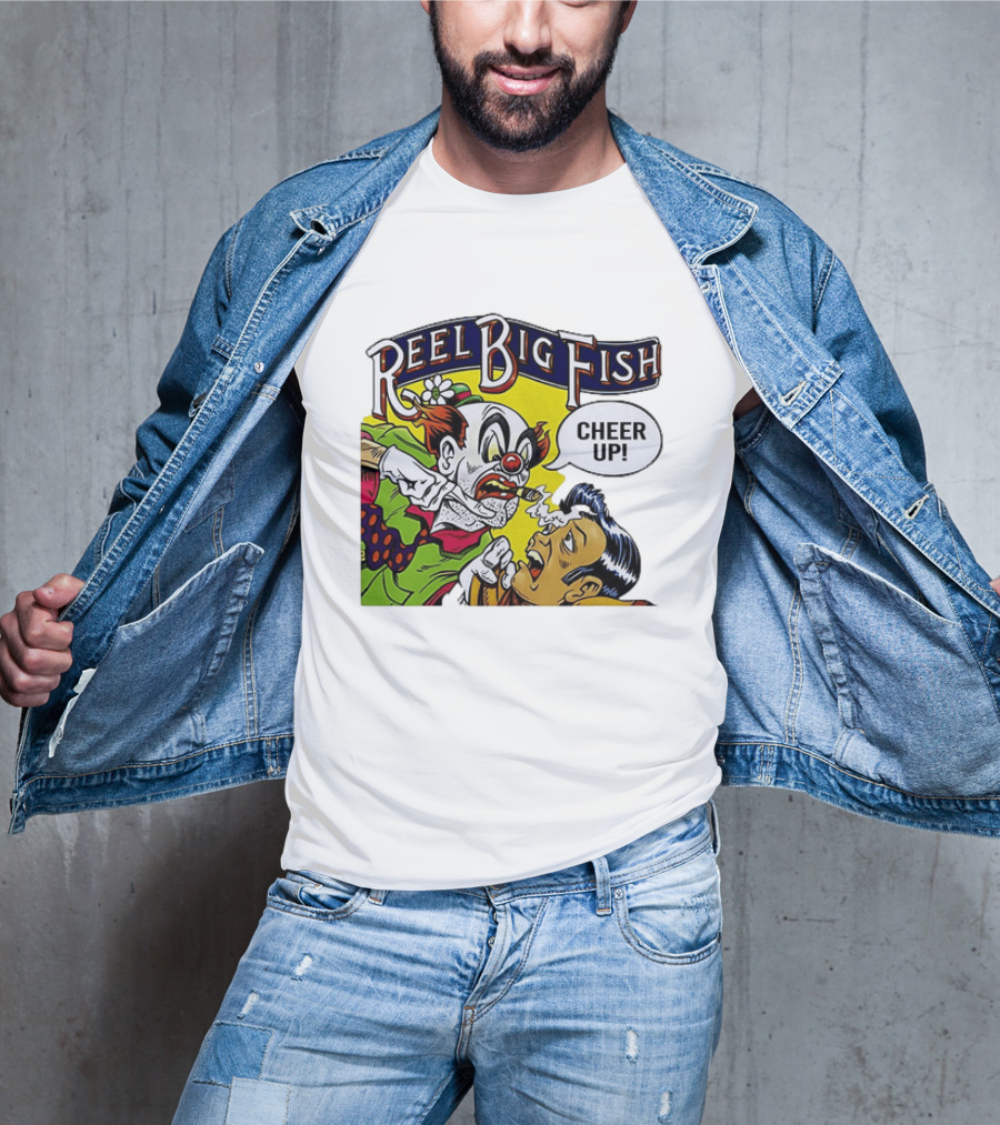Reel Big Fish Cheer Up Clown Comic T-Shirt