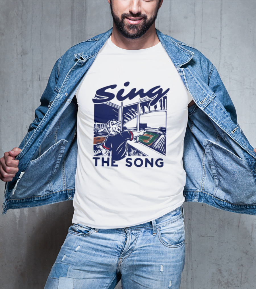 Sing The Song Chicago Cubs Clark The Cub Baseball Stadium Music T-Shirt