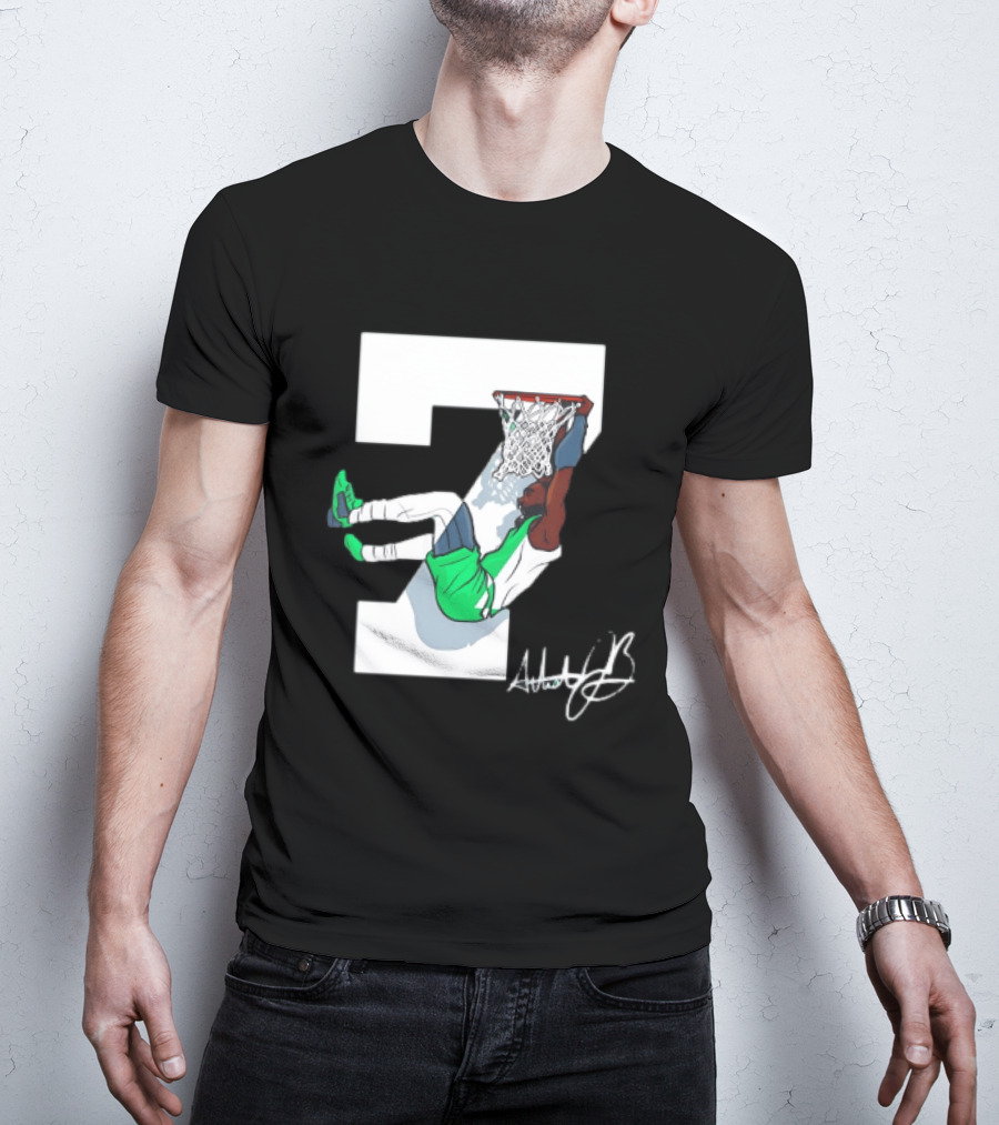 Boston Celtics Dunking Number 7 AthleticJb T-Shirt