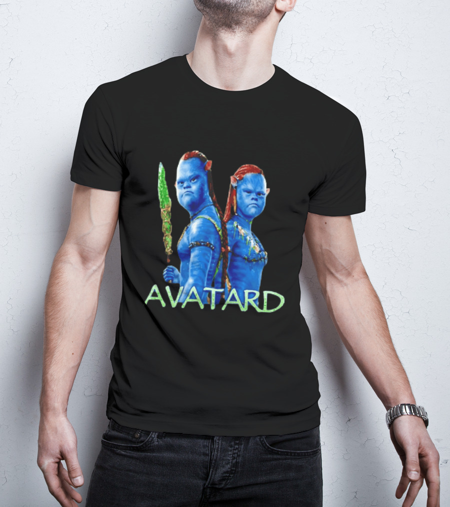 Avatar Avatard Blue Characters Humor Down T-Shirt