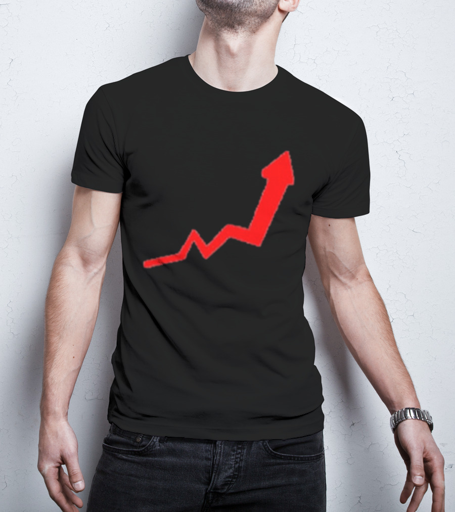 Dayu Stock Market Rising Chart Arrow Trending Upwards Stop Stock T-Shirt