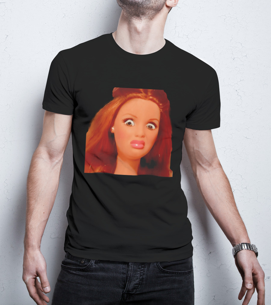 Disgusted Doll Meme Funny Barbie Expression T-Shirt
