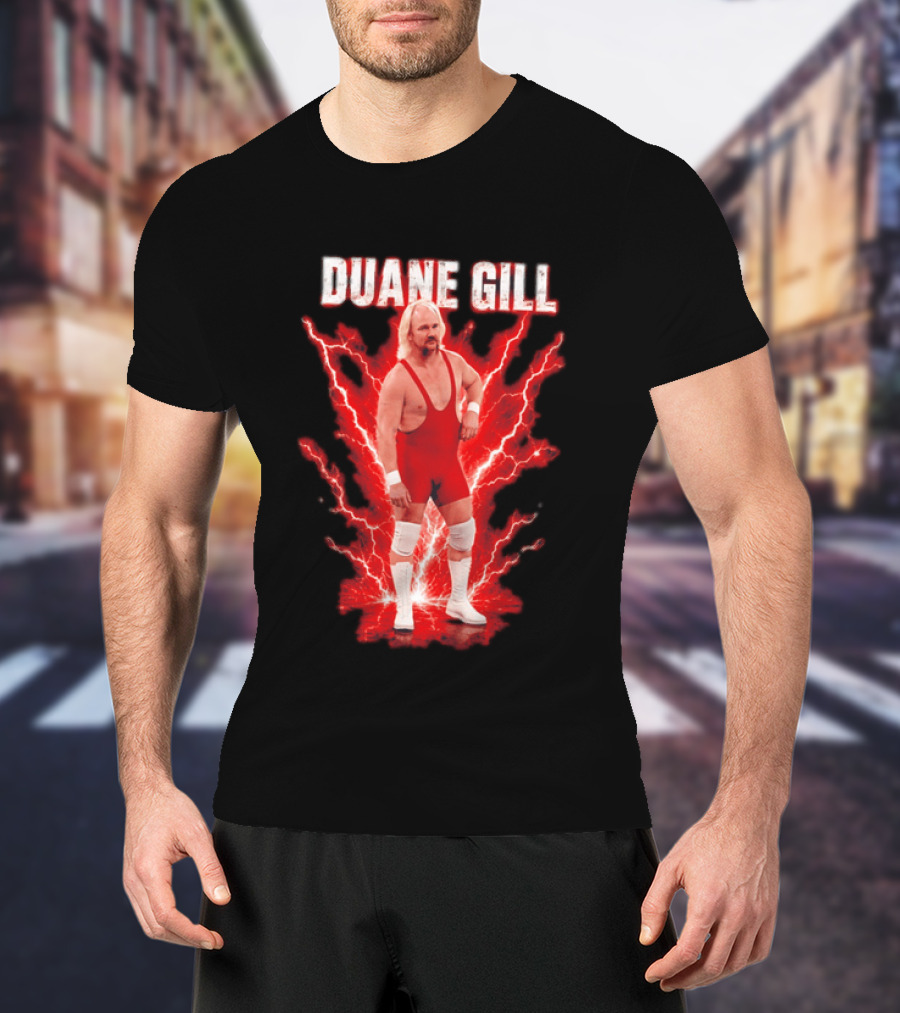Duane Gill Professional Wrestling Wrestler Red Lightning Outfit T-Shirt