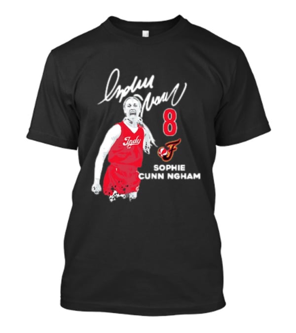 Sophie Cunningham Indiana Fever Indy Basketball 8 Distressed Player T-Shirt