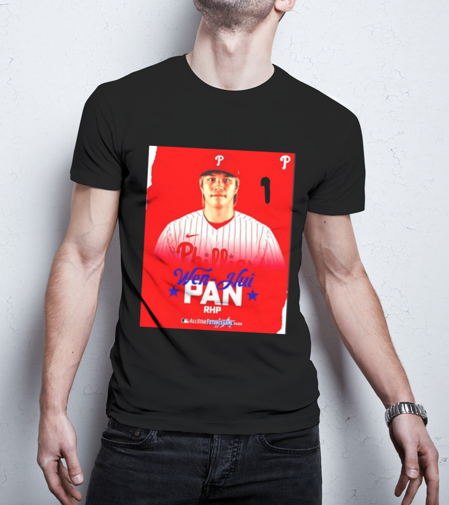 Wen Hui Pan Philadelphia Phillies RHP 2026 MLB All Star Futures Game T-Shirt