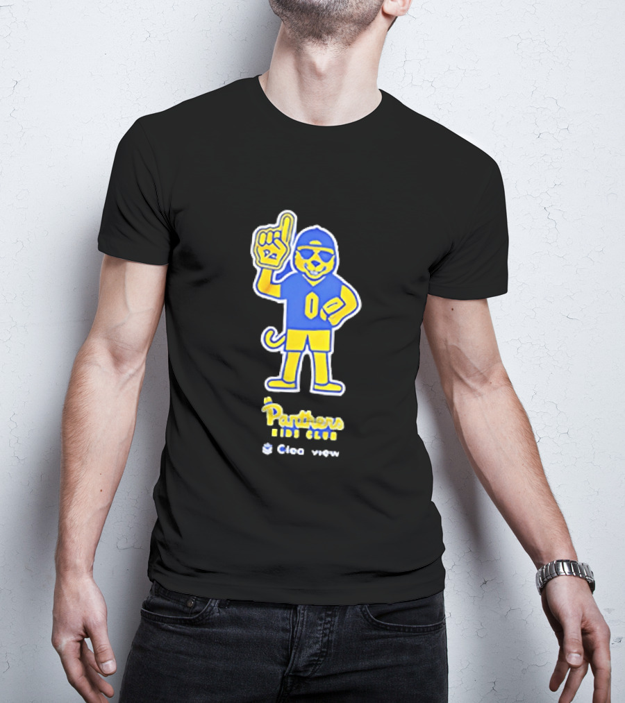 Pittsburgh Panthers Jr Panthers Club Clearview Mascot Football Fan T-Shirt
