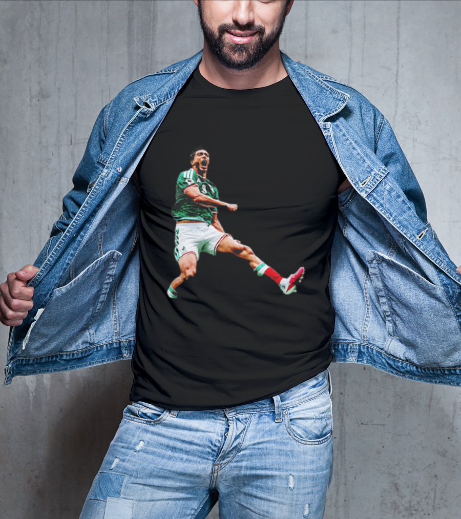 Raúl Jiménez Celebrating Mexico National Soccer Team Victory T-Shirt