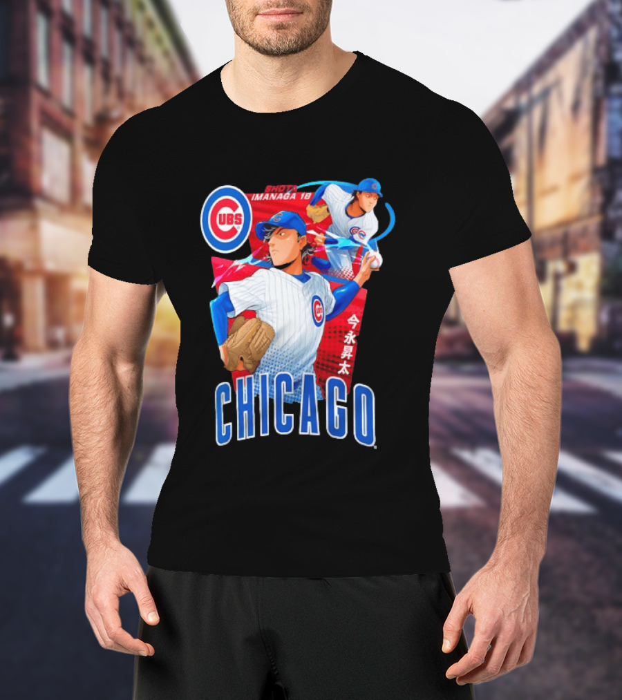 Chicago Cubs Shota Imanaga Anime Baseball Player T-Shirt