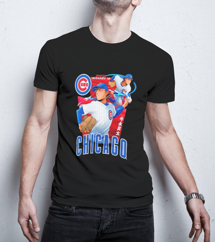 Chicago Cubs Shota Imanaga Anime Baseball Player T-Shirt