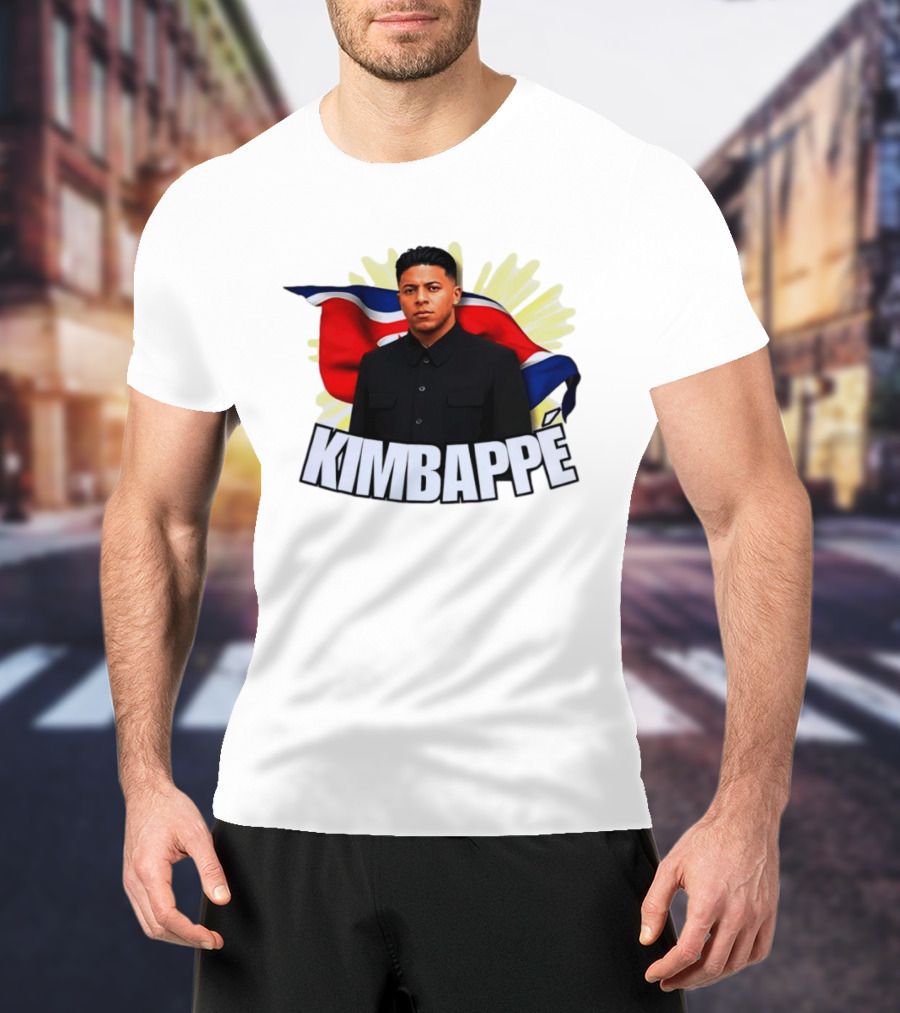 Kimbappé North Korea Leader Red Flag Fusion T-Shirt