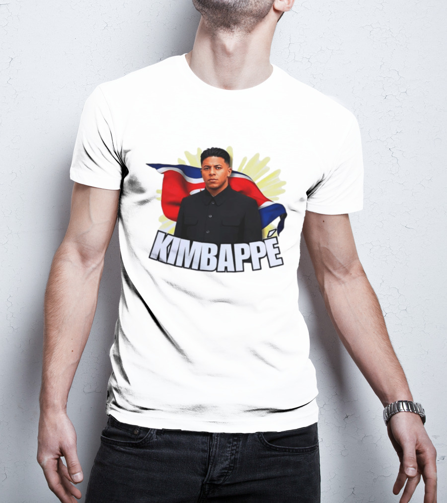 Kimbappé North Korea Leader Red Flag Fusion T-Shirt