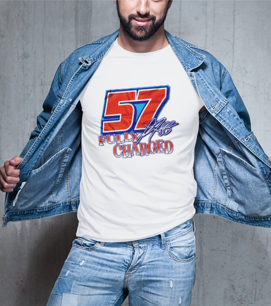 Kyle Larson 57 Fully Charged Hendrick Motorsports Racing Fan T-Shirt