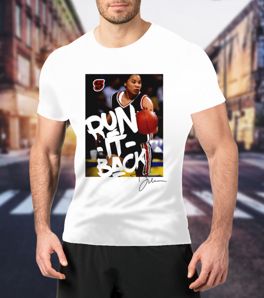 Run It Back Nykesha Sales Connecticut Huskies Basketball Player Action T-Shirt