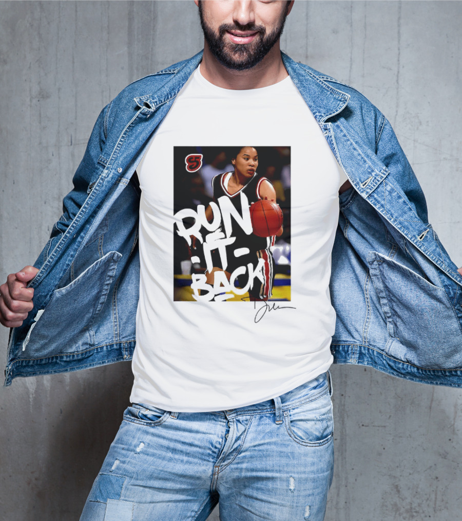 Run It Back Nykesha Sales Connecticut Huskies Basketball Player Action T-Shirt