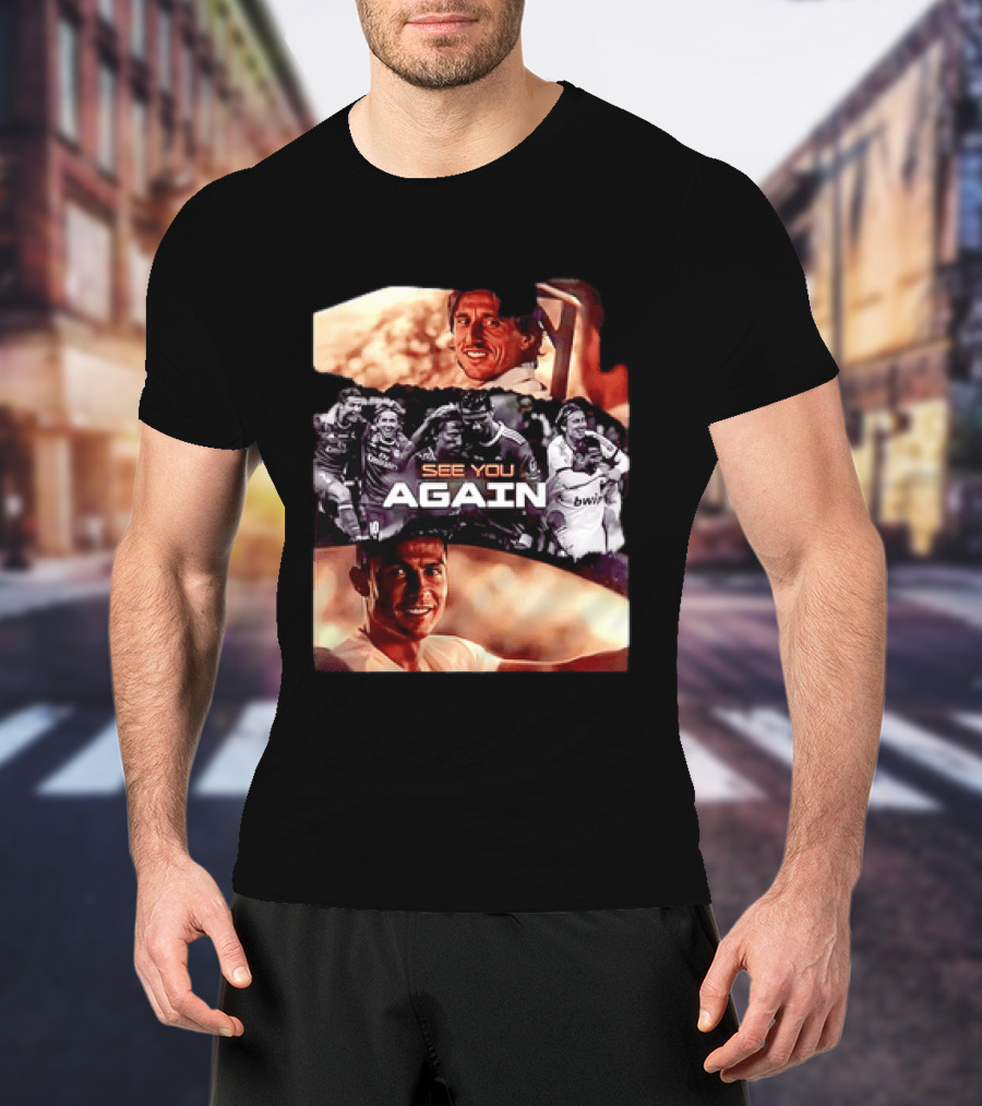 Luka Modric Cristiano Ronaldo Real Madrid See You Again Reunion T-Shirt
