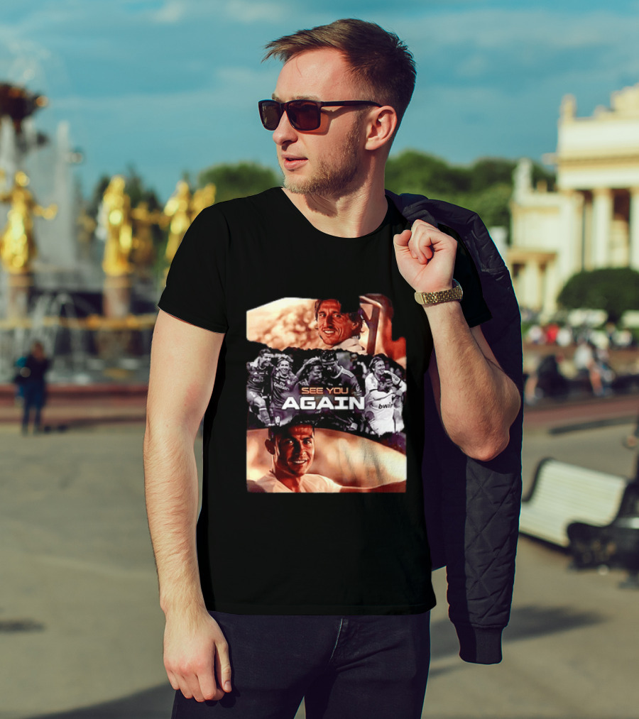 Luka Modric Cristiano Ronaldo Real Madrid See You Again Reunion T-Shirt