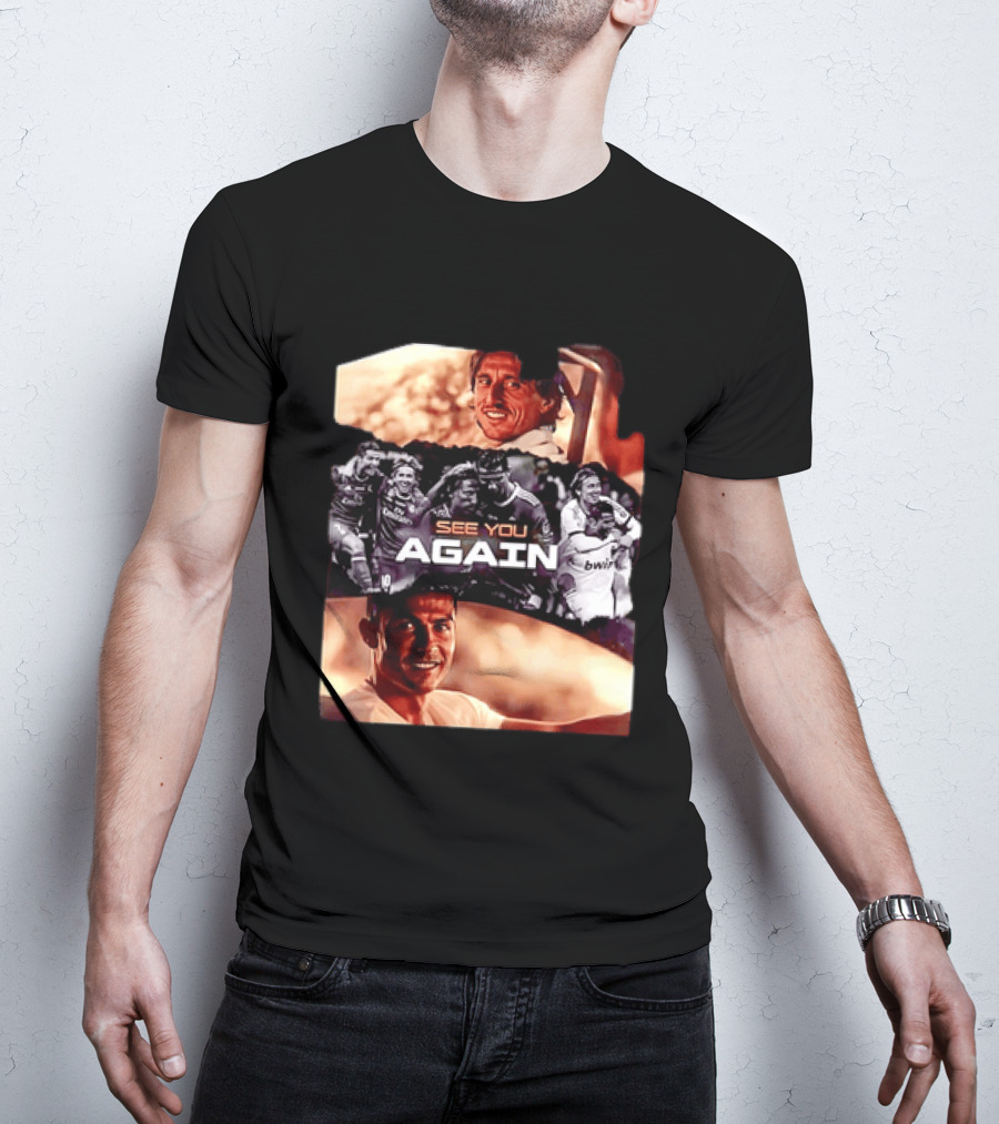 Luka Modric Cristiano Ronaldo Real Madrid See You Again Reunion T-Shirt