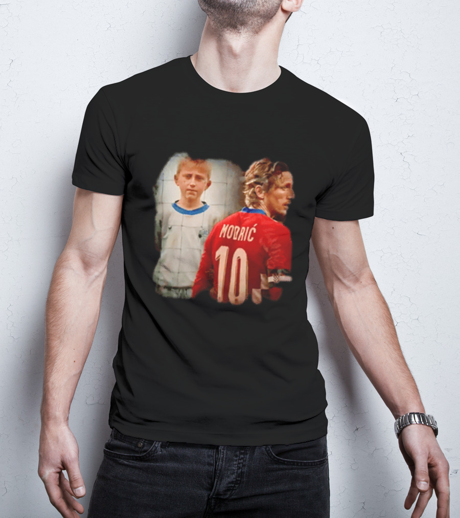Luka Modrić Croatia National Team The Last Dance Young Modrić 10 T-Shirt